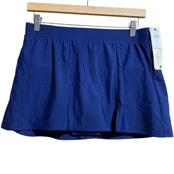NWT Miraclesuit + Talbots collaboration navy blue swim skirt Size 8 - Picture 1 of 9